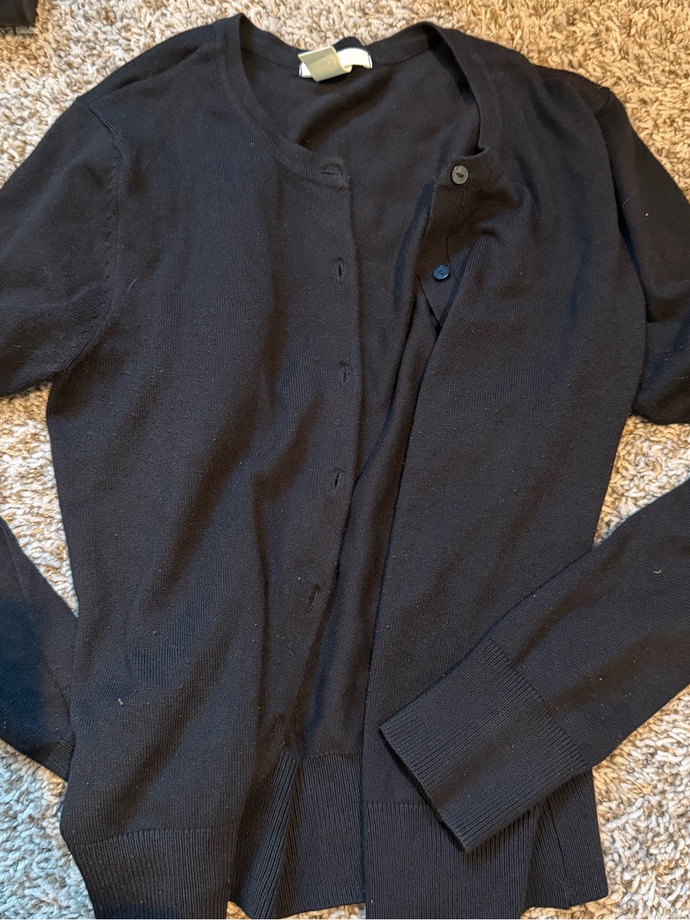 H&M Black and White Speckled Women's Cardigans - Picture 4 of 4